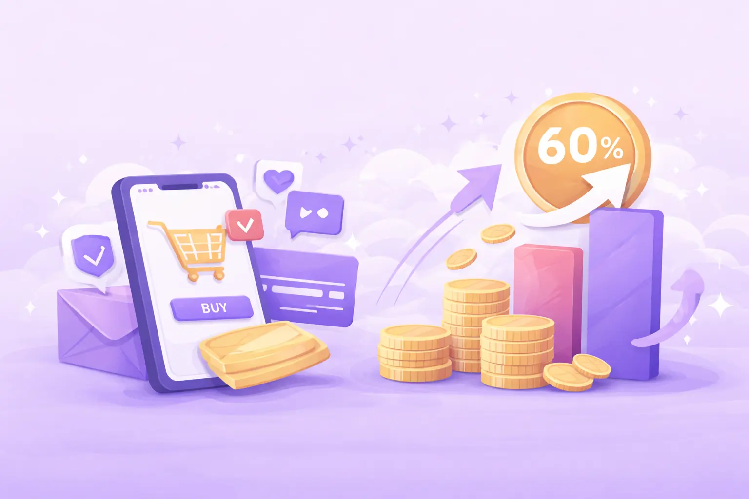 60% revenue Growth projection through mobile app use